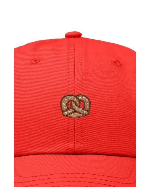 Alix White Pretzel Dad Cap