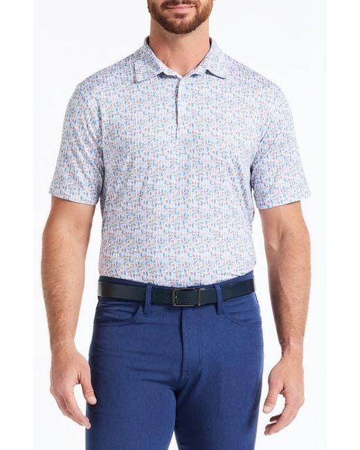 Robert Graham Blue High Spirits Polo for men