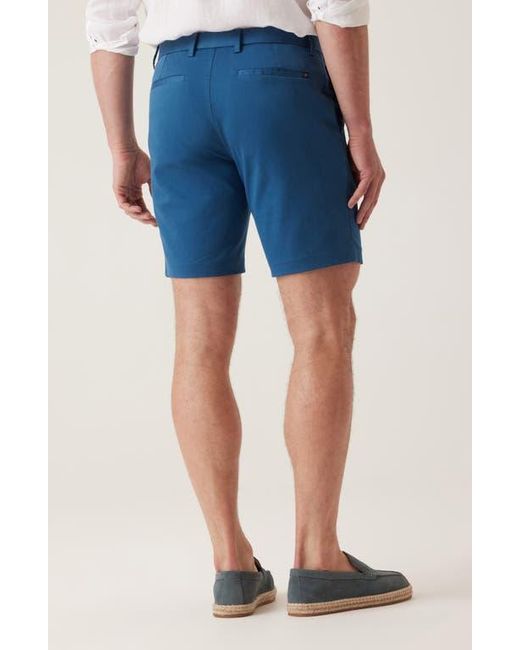 Dek Blue Oasis Luxeflex Twill Bermuda Shorts for men