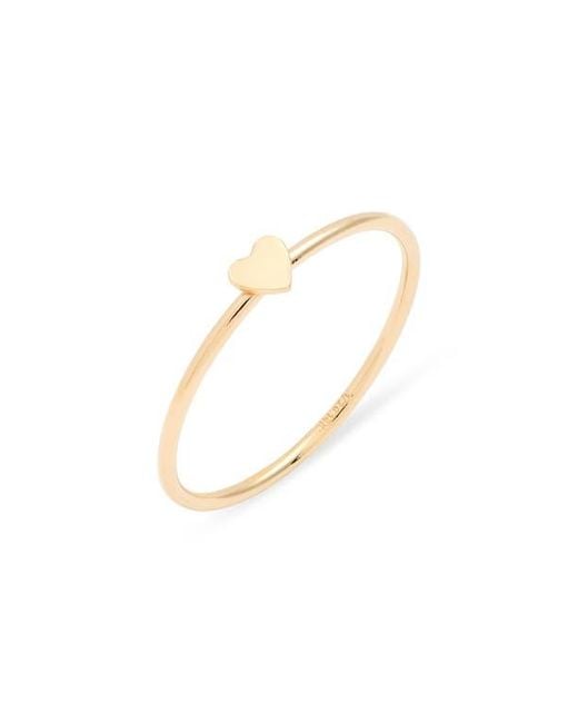 Nashelle Metallic Heart Stacking Ring