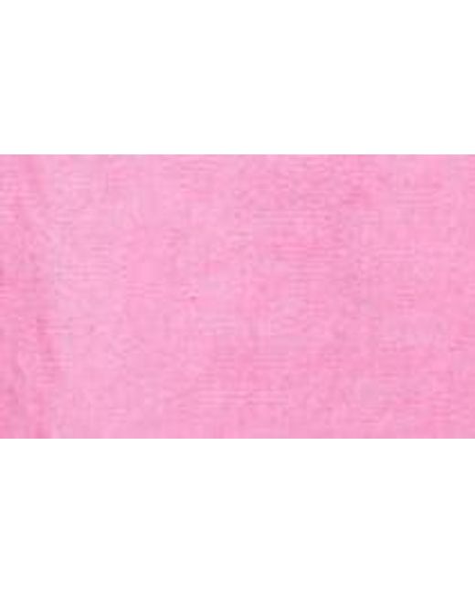 Ashley Williams Pink Executioner Long Sleeve Linen Dress