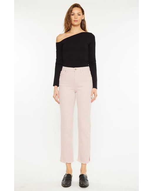 Kancan Black Tiana High Rise Slim Straight Jeans
