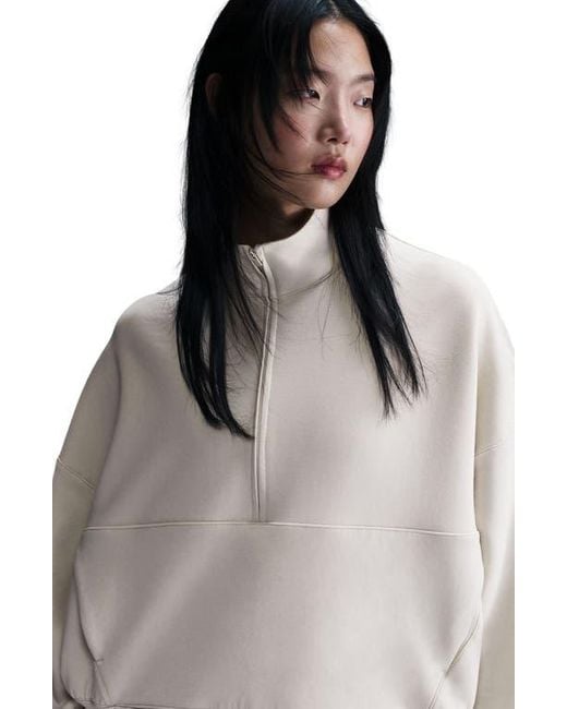 Nike Natural 24.7 Impossiblysoft Dri-Fit Oversize Half Zip Top