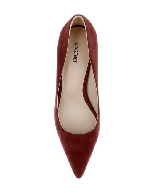L'Agence Red Maelle Pointed Toe Pump