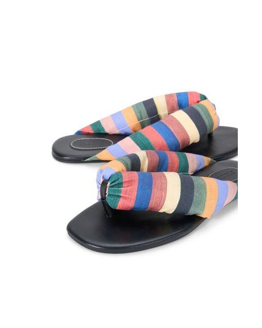 Staud Blue Juno Thong Sandal