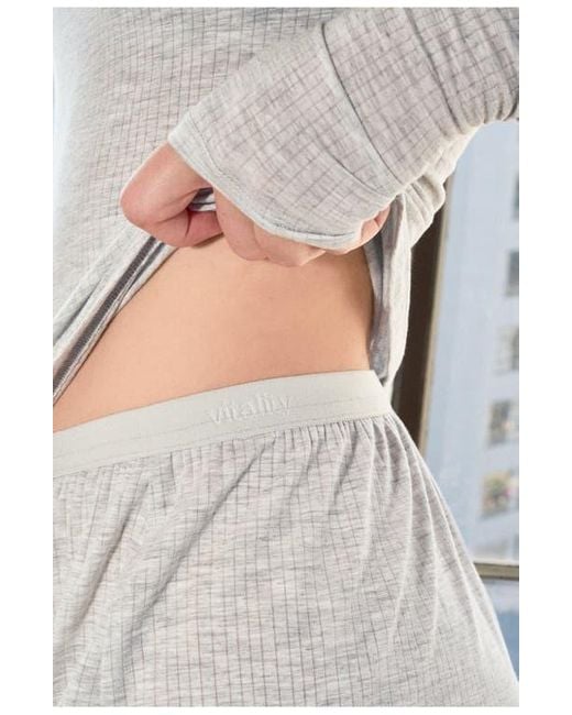 Vitaly Gray Float Rib Boxer Short