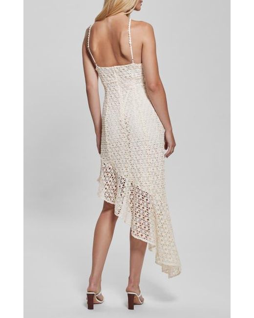 guess floral dress with lace Fall For Neon Floral Lace Cover Up Dress L main image 1