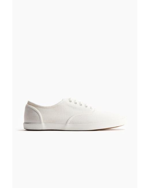 H&M White Canvas Trainers for men
