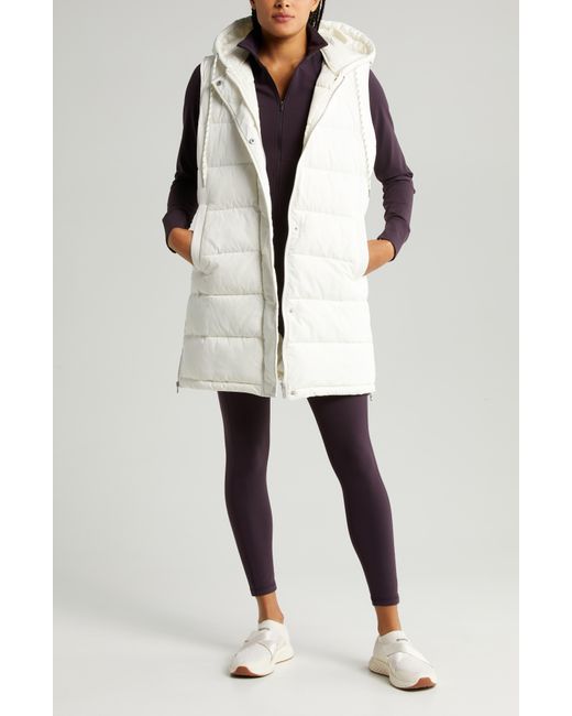 Zella long online puffer vest