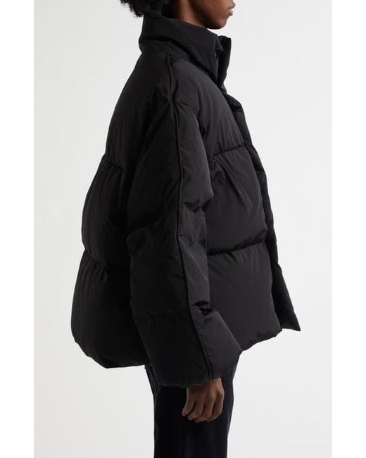 Acne Black Sprayed Print Down Puffer Jacket for men