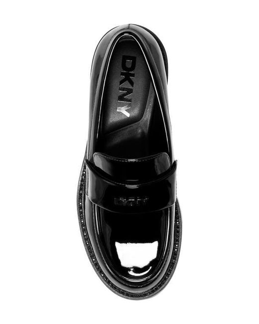 DKNY Black Civelli Block Heel Loafer