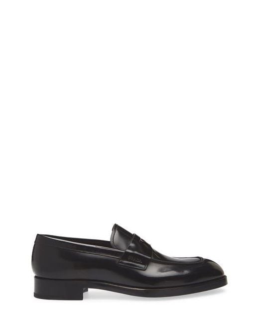 Prada Black Penny Loafer for men