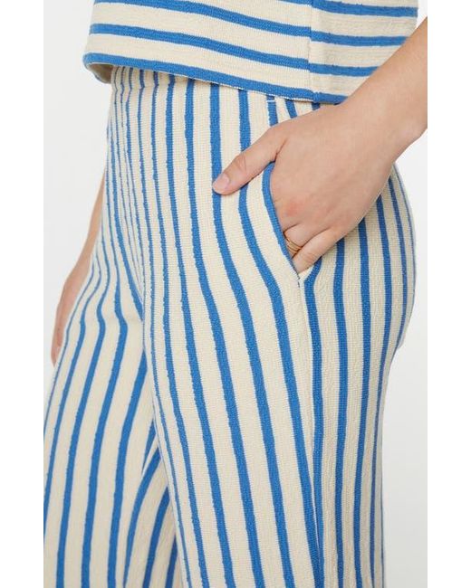 Roxy Blue Java Stripe Cotton Terry Pants