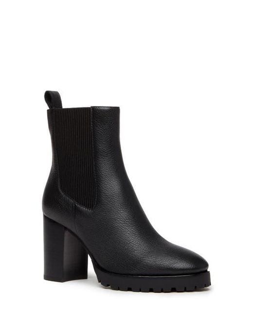 PAIGE Black Izzy Platform Chelsea Boot