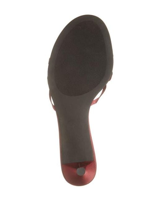 Jeffrey Campbell Red Doretta Kitten Heel Flip Flop