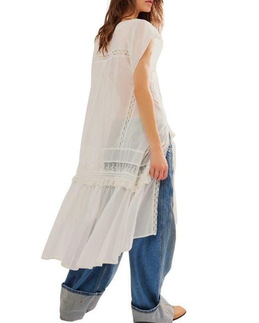 Free People Blue Tied To You Maxi Tunic