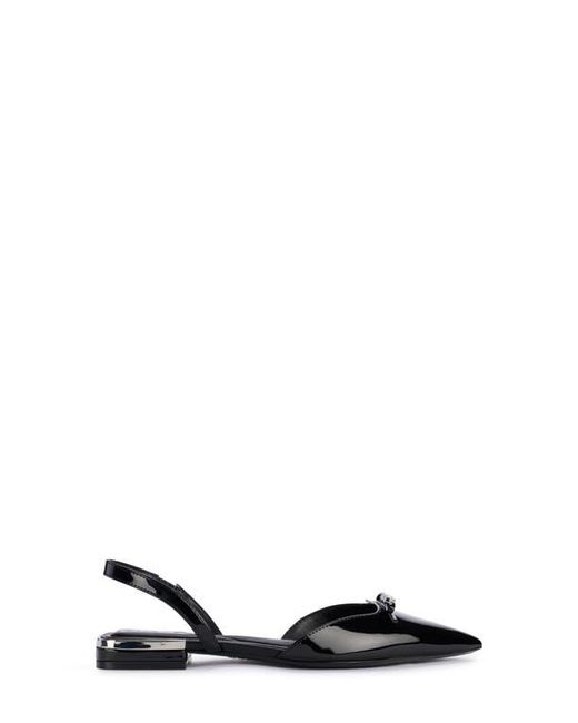 DKNY Black Mahaska Slingback Pointed Toe Flat