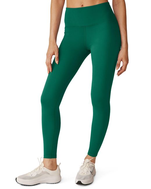 Beyond Yoga Green Powerbeyond Strive High Waisted Midi leggings