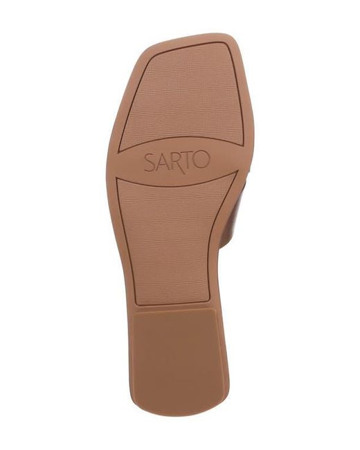 Sarto Brown Etta Toe Loop Sandal