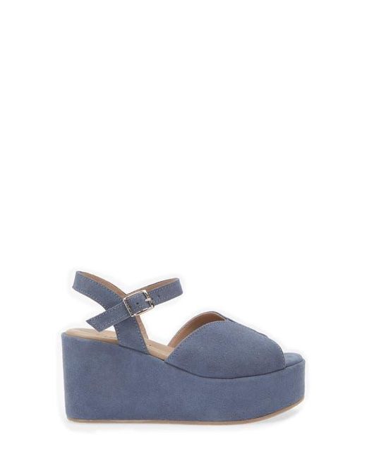 Cordani Blue Jenna Platform Wedge Sandal