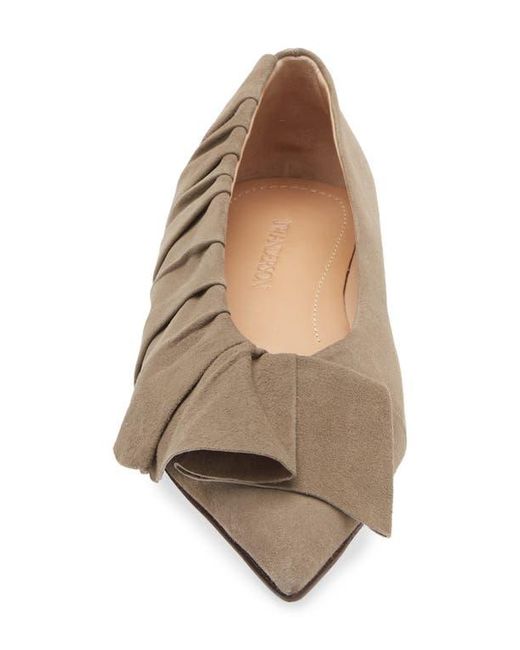 J.W. Anderson Brown Ruffle Ballet Flat