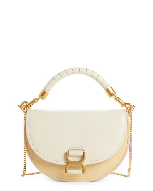 Chloé Small Marcie Colorblock Leather Top Handle Bag in Metallic Lyst