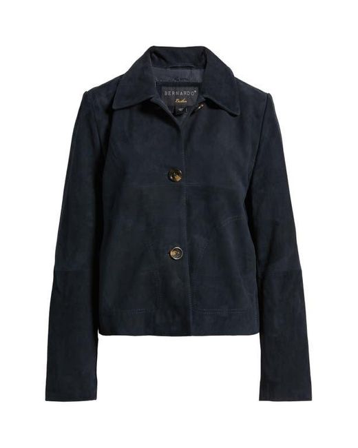 Bernardo Black Crop Suede Jacket