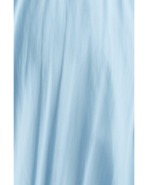 Ramy Brook Blue Hadlee Ruffle Detail Sleeveless Dress