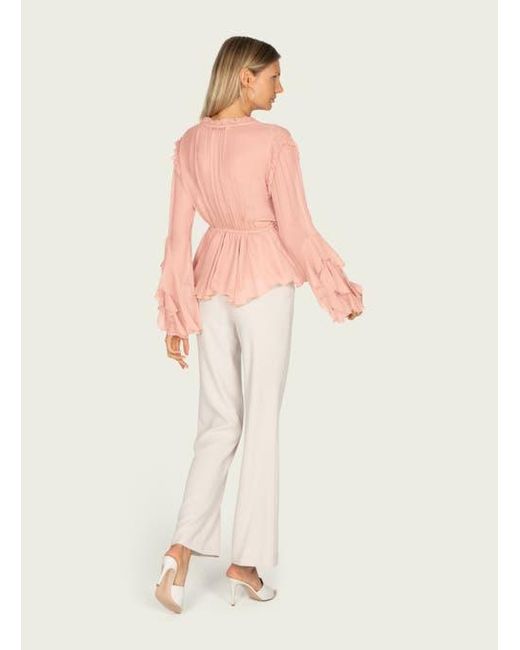 SECRET MISSION White Emeline Blouse