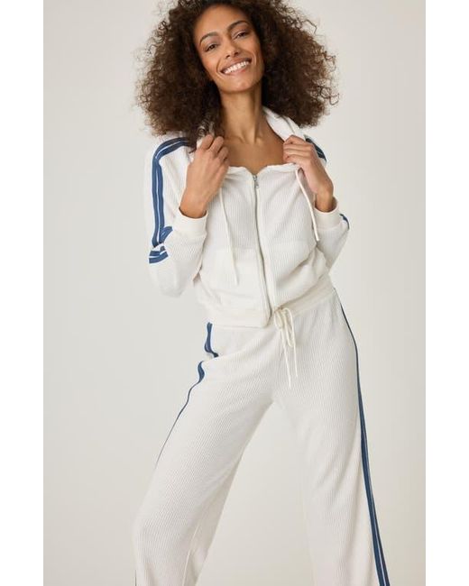 Pj Salvage White Waffle Knit Lounge Set