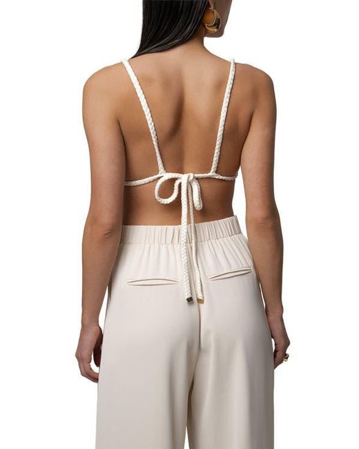 JLUXLABEL Brown Sofie Braided Top