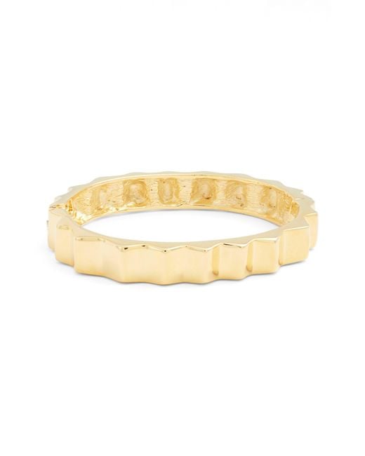 Kenneth Jay Lane Metallic Spike Hinge Bangle