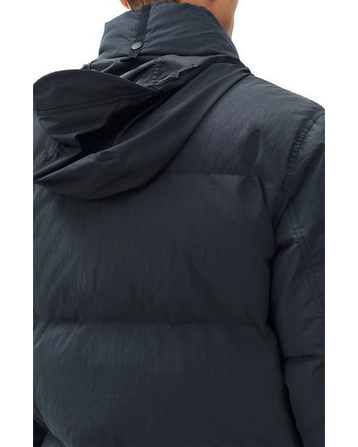 Rag & Bone Blue Daniel Quilted Down Puffer Jacket for men