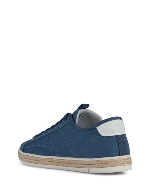 Geox Blue Pieve Canvas Sneaker for men
