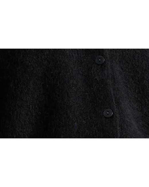 & Other Stories Black Alpaca Blend Cardigan