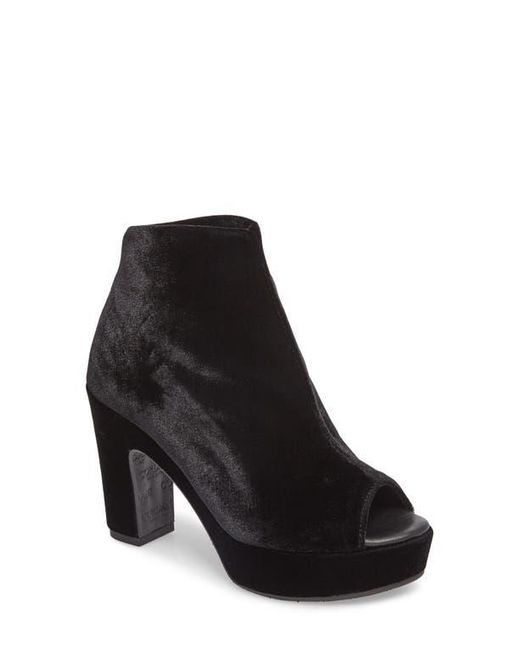 Cordani Black Tyra Peep Toe Platform Bootie