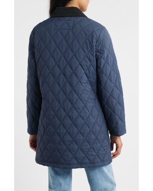 Pendleton Blue Sun River Quilted Field Coat