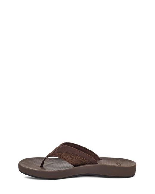 Sanuk Brown Cosmic Seas Water Friendly Flip Flop for men