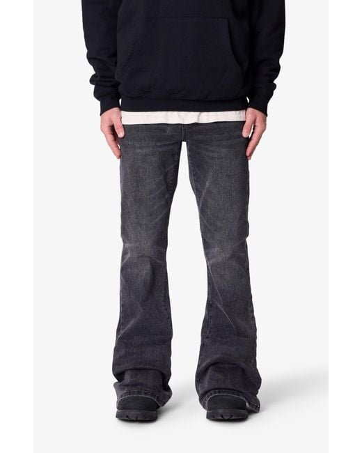 MNML Black Super Flare Jeans for men