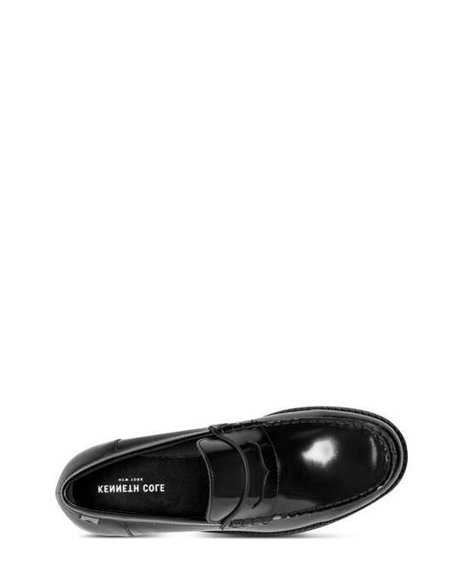 Kenneth Cole Black Paco Leather Penny Loafer for men