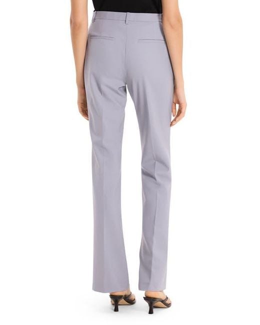 Theory Blue Slim Fit Stretch Wool Trousers