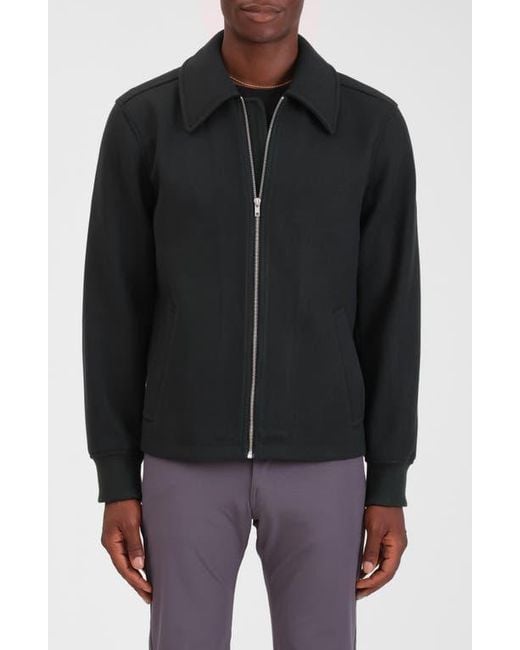 Bagatelle Black Knit Bomber Jacket for men