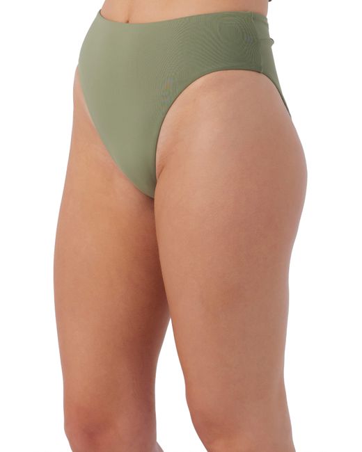 O'neill Sportswear Green Saltwater Solids Max High Cut Bikini Bottoms