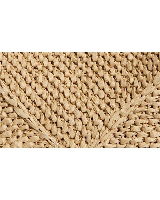 Clare V. Metallic Simple Woven Raffia Tote Bag