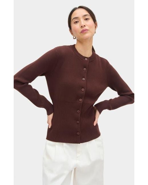 ALIGNE Purple Ruby Cardigan