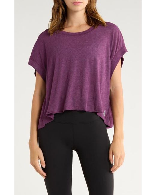 Free People Purple Fp Movement My Tee Time Open Back T-Shirt