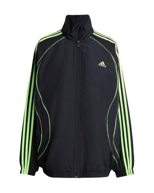 Adidas Black Teamgeist Oversize Recycled Polyester Track Jacket