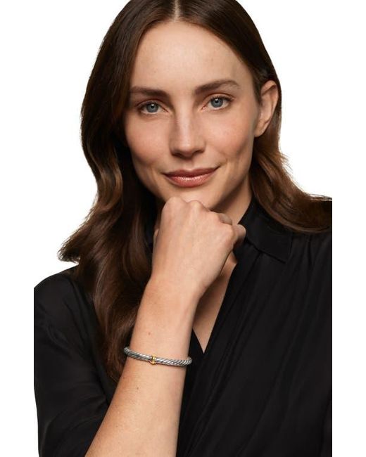 David Yurman Metallic Cable Flex Center Station Bracelet