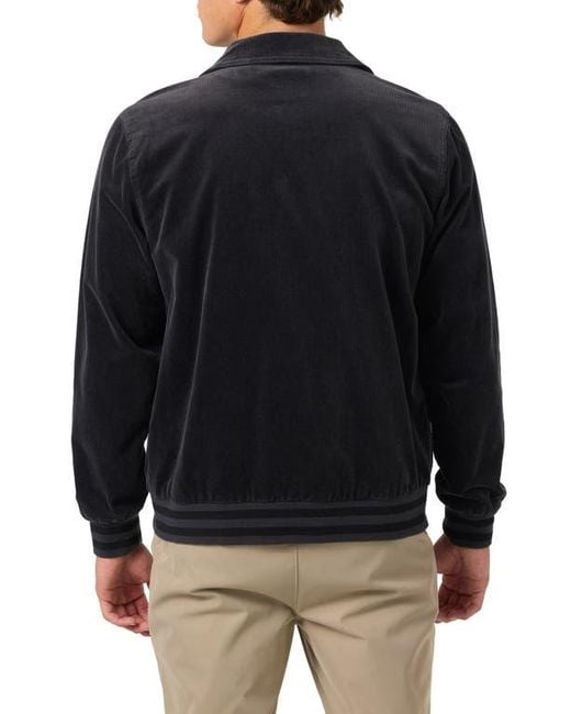O'neill Sportswear Black Cowell Stretch Corduroy Varsity Jacket for men