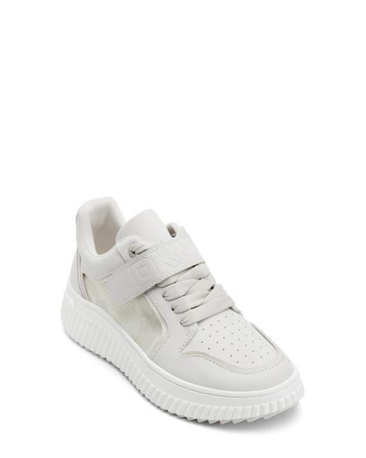 DKNY White Loami Wedge Sneaker